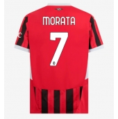 AC Milan Alvaro Morata #7 Hjemmebanetrøje 2024-25 Kortærmet