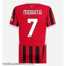 AC Milan Alvaro Morata #7 Hjemmebanetrøje Dame 2024-25 Kortærmet