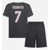 AC Milan Alvaro Morata #7 Tredjetrøje Børn 2024-25 Kortærmet (+ Korte bukser)