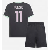 AC Milan Christian Pulisic #11 Tredjetrøje Børn 2024-25 Kortærmet (+ Korte bukser)