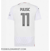 AC Milan Christian Pulisic #11 Udebanetrøje Dame 2023-24 Kortærmet