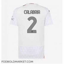 AC Milan Davide Calabria #2 Udebanetrøje Dame 2023-24 Kortærmet