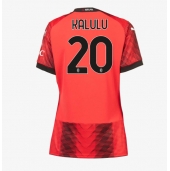 AC Milan Pierre Kalulu #20 Hjemmebanetrøje Dame 2023-24 Kortærmet