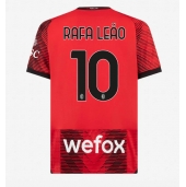 AC Milan Rafael Leao #10 Hjemmebanetrøje 2023-24 Kortærmet