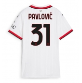 AC Milan Strahinja Pavlovic #31 Udebanetrøje Dame 2024-25 Kortærmet