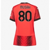 AC Milan Yunus Musah #80 Hjemmebanetrøje Dame 2023-24 Kortærmet