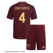 AS Roma Bryan Cristante #4 Hjemmebanetrøje Børn 2024-25 Kortærmet (+ Korte bukser)