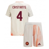 AS Roma Bryan Cristante #4 Udebanetrøje Børn 2024-25 Kortærmet (+ Korte bukser)