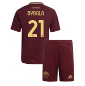 AS Roma Paulo Dybala #21 Hjemmebanetrøje Børn 2024-25 Kortærmet (+ Korte bukser)