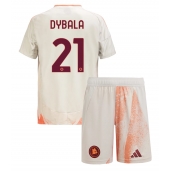 AS Roma Paulo Dybala #21 Udebanetrøje Børn 2024-25 Kortærmet (+ Korte bukser)