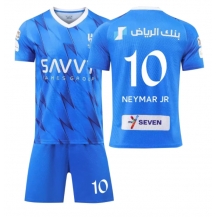 Al-Hilal Neymar Jr #10 Hjemmebanetrøje Børn 2023-24 Kortærmet (+ Korte bukser)