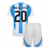 Argentina Alexis Mac Allister #20 Hjemmebanetrøje Børn Copa America 2024 Kortærmet (+ Korte bukser)