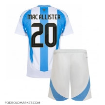 Argentina Alexis Mac Allister #20 Hjemmebanetrøje Børn Copa America 2024 Kortærmet (+ Korte bukser)