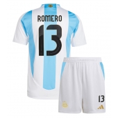 Argentina Cristian Romero #13 Hjemmebanetrøje Børn Copa America 2024 Kortærmet (+ Korte bukser)