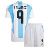 Argentina Julian Alvarez #9 Hjemmebanetrøje Børn Copa America 2024 Kortærmet (+ Korte bukser)