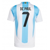 Argentina Rodrigo De Paul #7 Hjemmebanetrøje Copa America 2024 Kortærmet