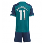 Arsenal Gabriel Martinelli #11 Tredjetrøje Børn 2023-24 Kortærmet (+ Korte bukser)