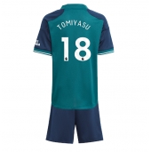 Arsenal Takehiro Tomiyasu #18 Tredjetrøje Børn 2023-24 Kortærmet (+ Korte bukser)