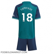 Arsenal Takehiro Tomiyasu #18 Tredjetrøje Børn 2023-24 Kortærmet (+ Korte bukser)