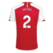 Arsenal William Saliba #2 Hjemmebanetrøje 2023-24 Kortærmet