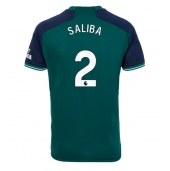 Arsenal William Saliba #2 Tredjetrøje 2023-24 Kortærmet