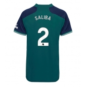 Arsenal William Saliba #2 Tredjetrøje Dame 2023-24 Kortærmet