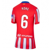 Atletico Madrid Koke #6 Hjemmebanetrøje Dame 2024-25 Kortærmet