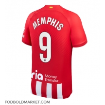 Atletico Madrid Memphis Depay #9 Hjemmebanetrøje 2023-24 Kortærmet