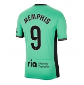 Atletico Madrid Memphis Depay #9 Tredjetrøje 2023-24 Kortærmet