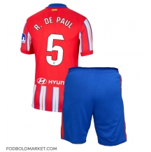 Atletico Madrid Rodrigo De Paul #5 Hjemmebanetrøje Børn 2024-25 Kortærmet (+ Korte bukser)