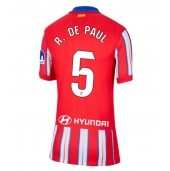 Atletico Madrid Rodrigo De Paul #5 Hjemmebanetrøje Dame 2024-25 Kortærmet