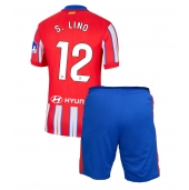 Atletico Madrid Samuel Lino #12 Hjemmebanetrøje Børn 2024-25 Kortærmet (+ Korte bukser)