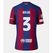 Barcelona Alejandro Balde #3 Hjemmebanetrøje Dame 2023-24 Kortærmet