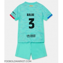 Barcelona Alejandro Balde #3 Tredjetrøje Børn 2023-24 Kortærmet (+ Korte bukser)