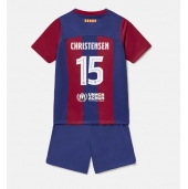 Barcelona Andreas Christensen #15 Hjemmebanetrøje Børn 2023-24 Kortærmet (+ Korte bukser)