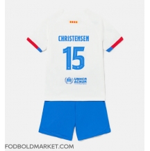 Barcelona Andreas Christensen #15 Udebanetrøje Børn 2023-24 Kortærmet (+ Korte bukser)