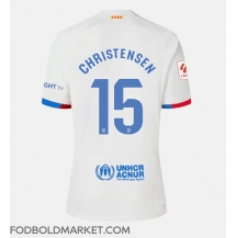 Barcelona Andreas Christensen #15 Udebanetrøje Dame 2023-24 Kortærmet