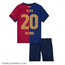 Barcelona Dani Olmo #20 Hjemmebanetrøje Børn 2024-25 Kortærmet (+ Korte bukser)