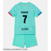 Barcelona Ferran Torres #7 Tredjetrøje Børn 2023-24 Kortærmet (+ Korte bukser)