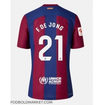 Barcelona Frenkie de Jong #21 Hjemmebanetrøje 2023-24 Kortærmet