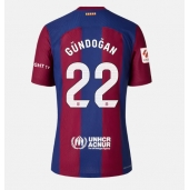 Barcelona Ilkay Gundogan #22 Hjemmebanetrøje Dame 2023-24 Kortærmet