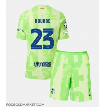 Barcelona Jules Kounde #23 Tredjetrøje Børn 2024-25 Kortærmet (+ Korte bukser)