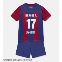 Barcelona Marcos Alonso #17 Hjemmebanetrøje Børn 2023-24 Kortærmet (+ Korte bukser)