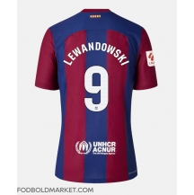 Barcelona Robert Lewandowski #9 Hjemmebanetrøje Dame 2023-24 Kortærmet