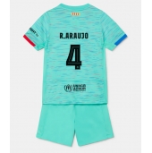 Barcelona Ronald Araujo #4 Tredjetrøje Børn 2023-24 Kortærmet (+ Korte bukser)