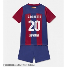 Barcelona Sergi Roberto #20 Hjemmebanetrøje Børn 2023-24 Kortærmet (+ Korte bukser)