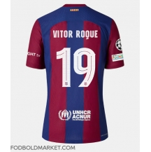 Barcelona Vitor Roque #19 Hjemmebanetrøje 2023-24 Kortærmet