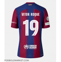 Barcelona Vitor Roque #19 Hjemmebanetrøje Dame 2023-24 Kortærmet