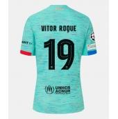 Barcelona Vitor Roque #19 Tredjetrøje 2023-24 Kortærmet