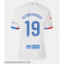 Barcelona Vitor Roque #19 Udebanetrøje Dame 2023-24 Kortærmet